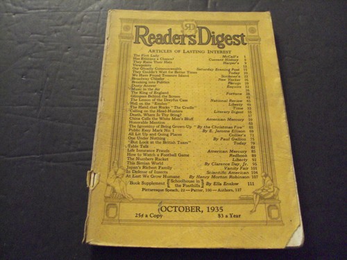 Reader digest oct 1935 - digest,