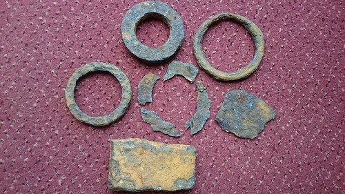 Roman iron items - , cleaned