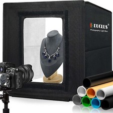 DUCLUS Light Box Photography Portable Photo Booth 40 x 40 x 40cm 160 LED
