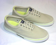 Sperry Top Sider Halyard CVO STS 25078, Textile Upper, Bone, New