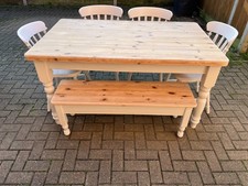 Farmhouse Table 4 Chairs And A