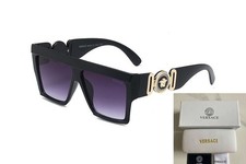 Men's Versace Sunglasses Big Square outdoors ultraviolet -proof glasses with Box