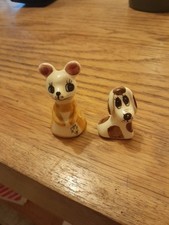 Philip Laureston Handpainted Miniature Vintage Cat and Dog