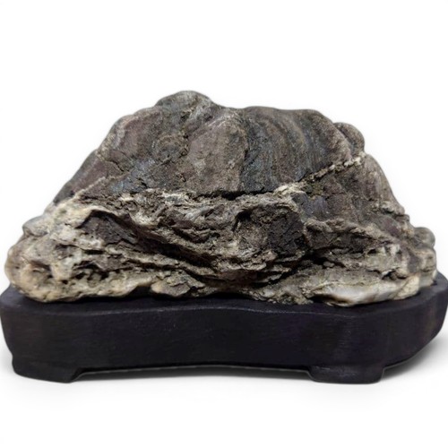 Suiseki stone snow mountain - suiseki,