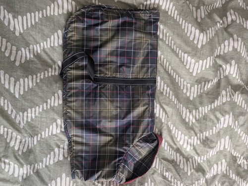 Barbour tartan drying robe dog - tartan,