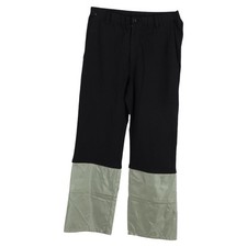 Yohji Yamamoto Pour Homme Zipped Trousers in Black Cotton