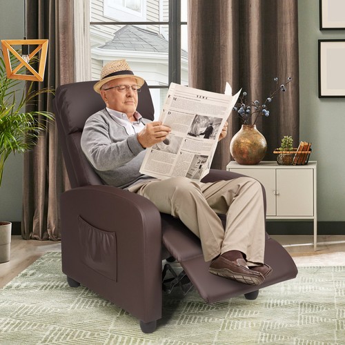 Single reclining sofa with - single,