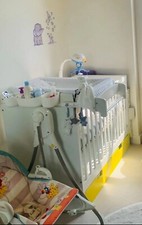 Ikea Stuva cot bed + book case/ toy storage ( one unit only)