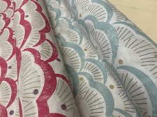 Printed curtain fabric by