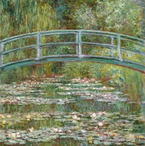 Monet water lily garden card - lily,