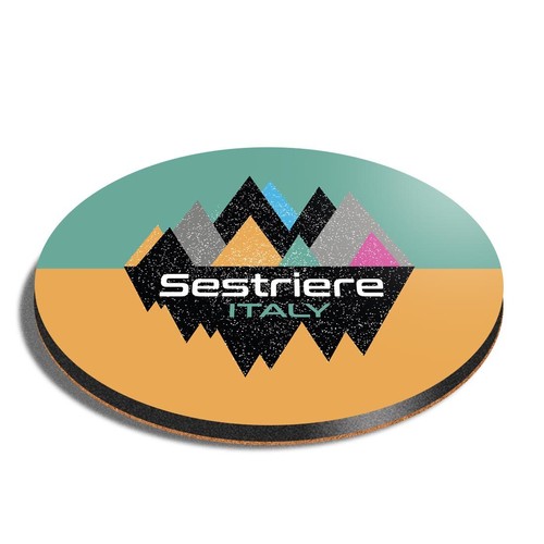 Round mdf coaster sestriere - mdf,