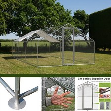 Alphapet 3m x 6m Chicken Run Coop Cage Pen Waterfowl Enclosure Hens Dogs Poultry