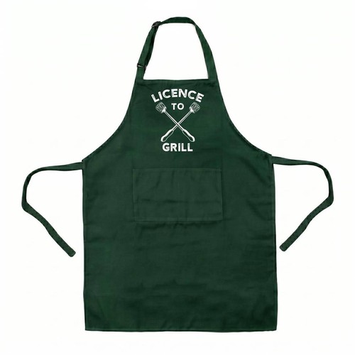 Licence grill apron set - grill,