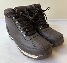 Voi Delta Brown Combat Lace Up Mens Faux Leather Boots Size 8 Unworn