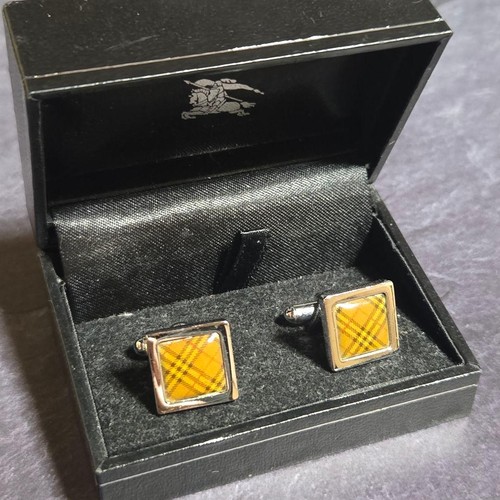 Burberry cufflinks yellow - burberry,