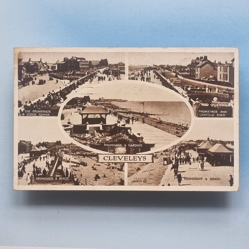 Cleveleys blackpool postcard - cleveleys,