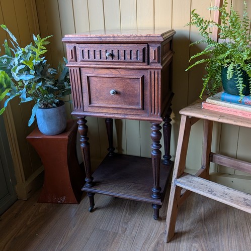 Antique french marble top pot - antique,