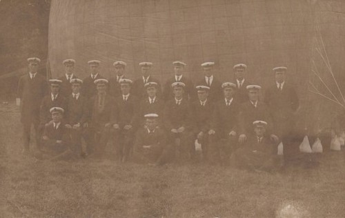 Ww1 balloon officers group - officers,