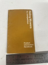 John Deere Riding Mowers vs Competition Product Information Handbook 1981