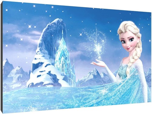 Frozen canvas wall - 2, wood