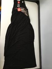 Pacha River Island Womens Long Dress, Size Medium, Sleeveless, New Bnwt, Black