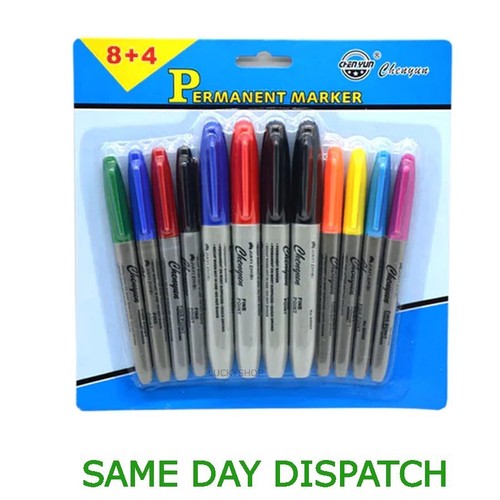 Permanent marker pens - permanent, multi