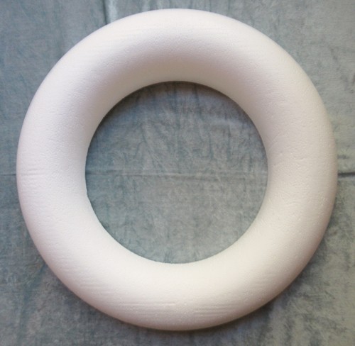 35cm polystyrene flat back - flat,