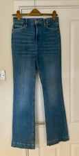 M&S  High Waist Crease Front Slim Flare Jeans - 10 Reg - Lt Indigo -  SOLD OUT!
