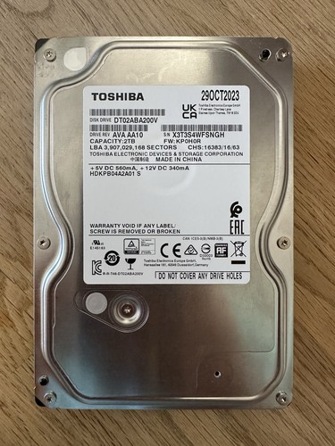 Toshiba 2tb hdd - 2tb,