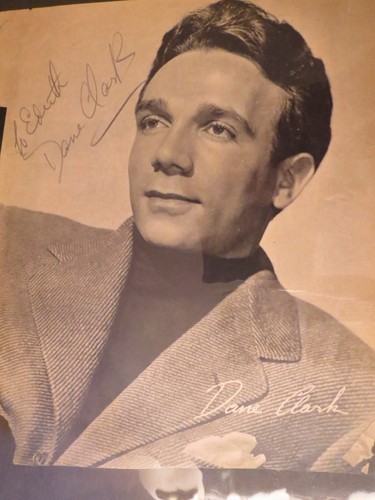 Dane clark autographed fan - clark,