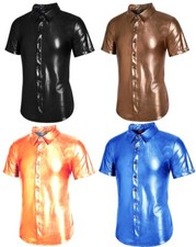 70's 80's Shiny Disco Shirt