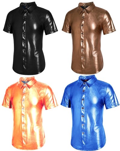 Shiny disco shirt - disco,