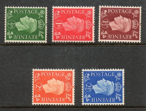 1937 kgvi dark colours - dark, ½d