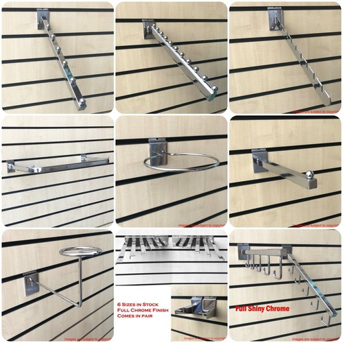 Chrome slatwall display - chrome,