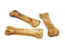 30 x Howlers Rawhide Dog Chews Treat Pressed Bones Natural 11cm 