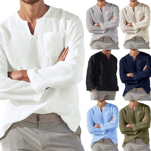 Incerun men kurta neck - incerun,