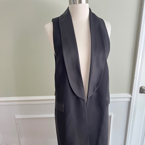 Leith sleeveless tuxedo jacket - leith,