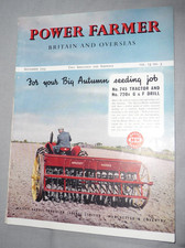 Power Farmer Magazine September '54 - Wear & Tear But A Good Read & Nice Adverts