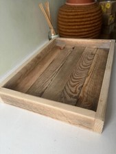 Handmade Rustic Wooden Serving Tray  size small 