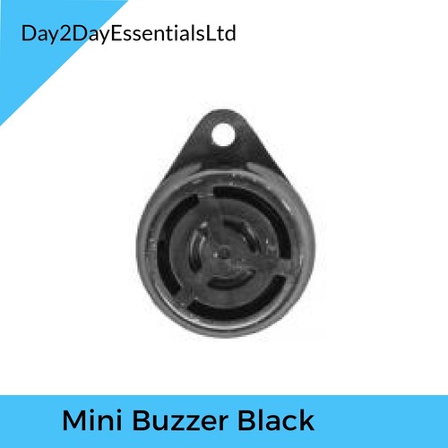 Mini buzzer 12v black - 12v, tone