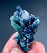 Indicolite tourmaline crystal - indicolite,