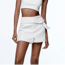Zara Textured White High