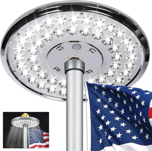 Flagpole light solar powered - flagpole,