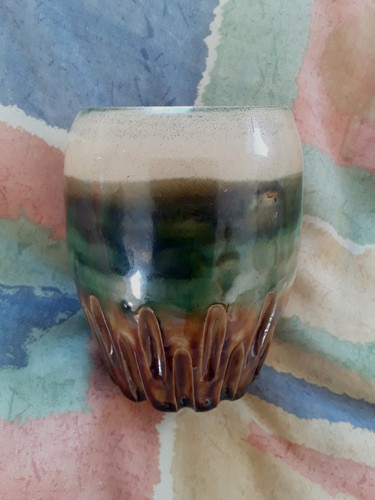 Studio pottery pot unusual - pot,