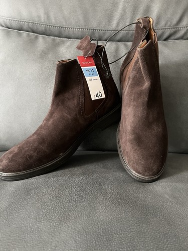 Real suede brown chelsea boots - suede,