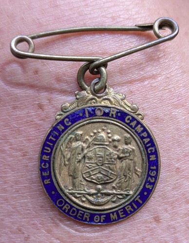 1923 gilt enamel - gilt, lodge