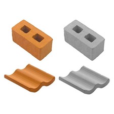 Mini Roof Tiles Dollhouse Decor Landscaping Decoration Model Building Materials