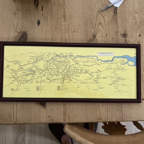 Vintage railway carriage map - vintage,