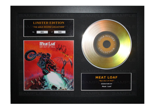 Meatloaf signed gold - meatloaf,