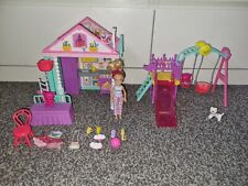 MATTEL Barbie Club - Chelsea Doll Swing & Slide Playset & Club House Bundle